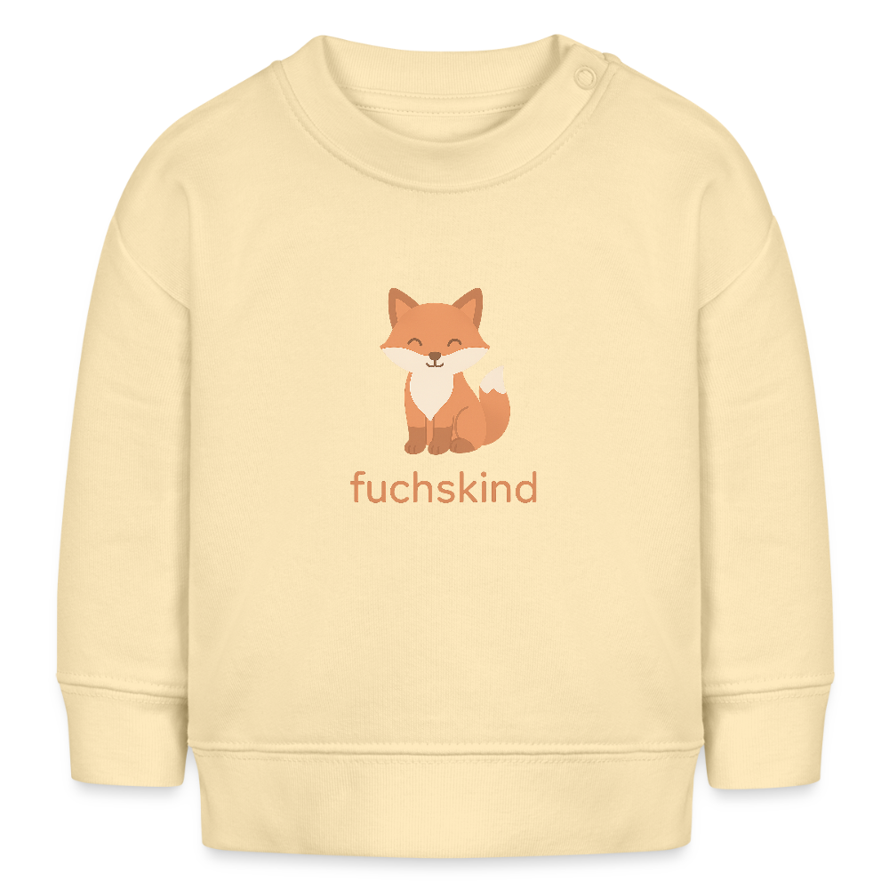 Bio-Sweatshirt "Fuchs" - Creme