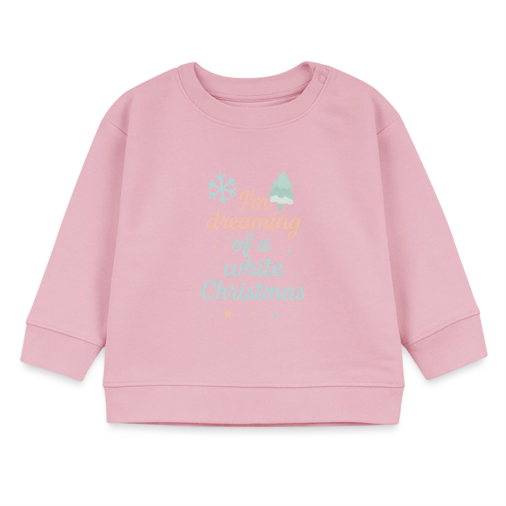 Kids Bio-Sweatshirt "White Christmas" - Hellrosa