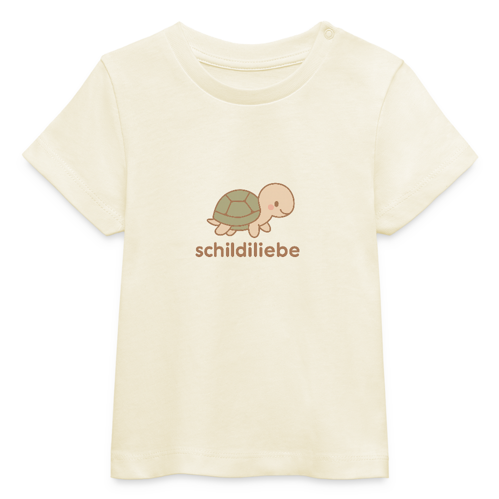 Baby Bio-T-Shirt "Schildkröte" - Weißgrau