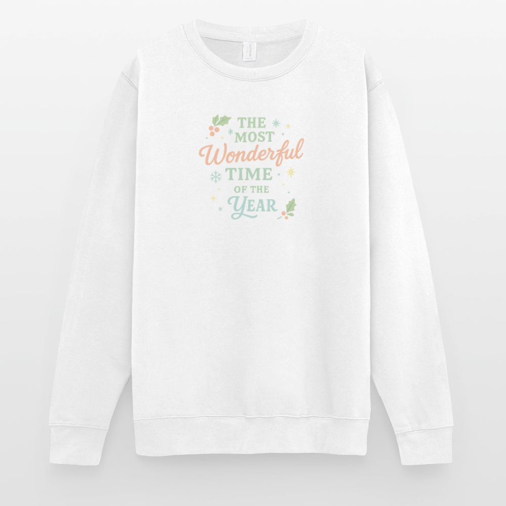 Unisex Pullover "The Most Wonderful Time" - Weiß