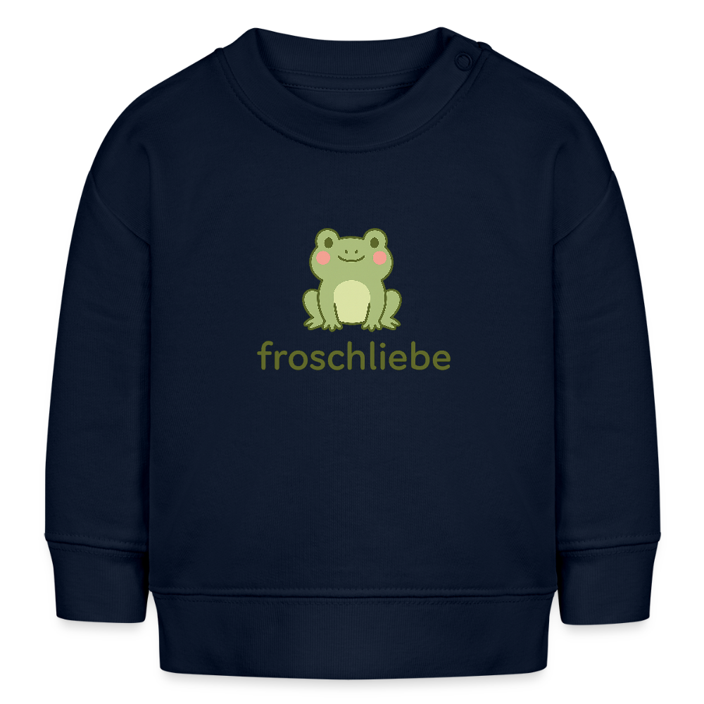 Bio-Sweatshirt "Frosch" - Navy