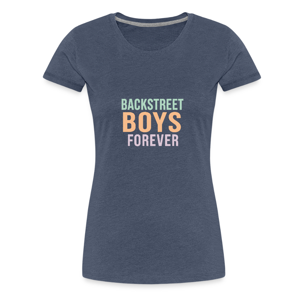 Frauen Premium T-Shirt "BSB forever" - Blau meliert