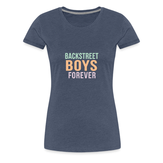 Frauen Premium T-Shirt "BSB forever" - Blau meliert