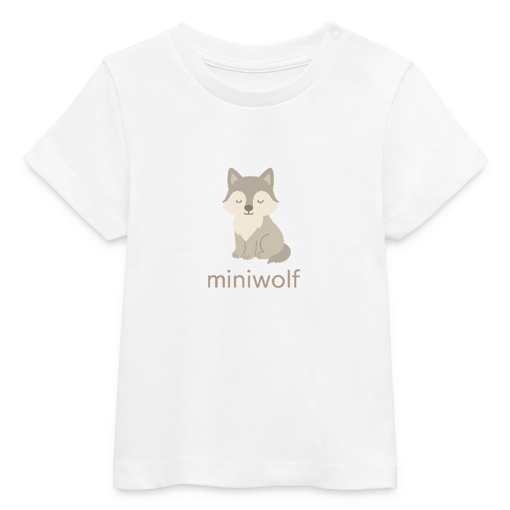 Baby Bio-T-Shirt "Wolf" - Weiß