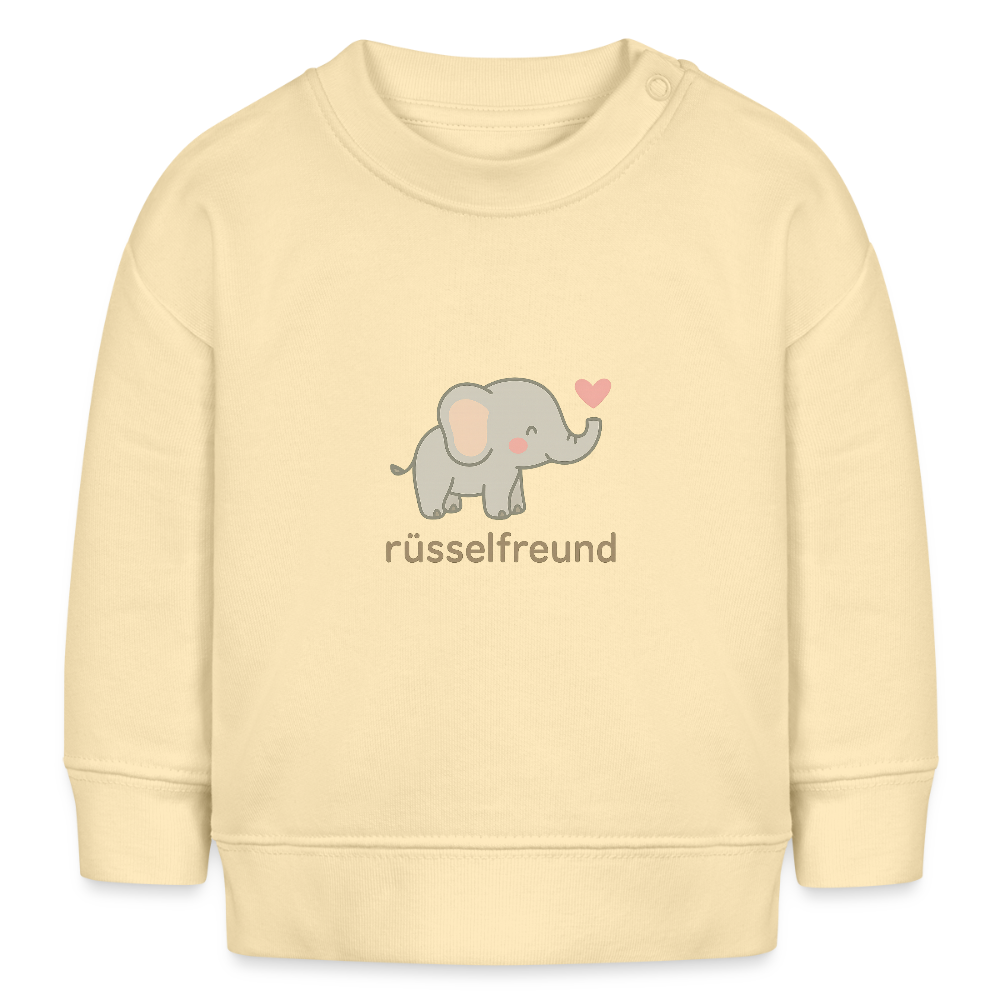 Bio-Sweatshirt "Elefant" - Creme