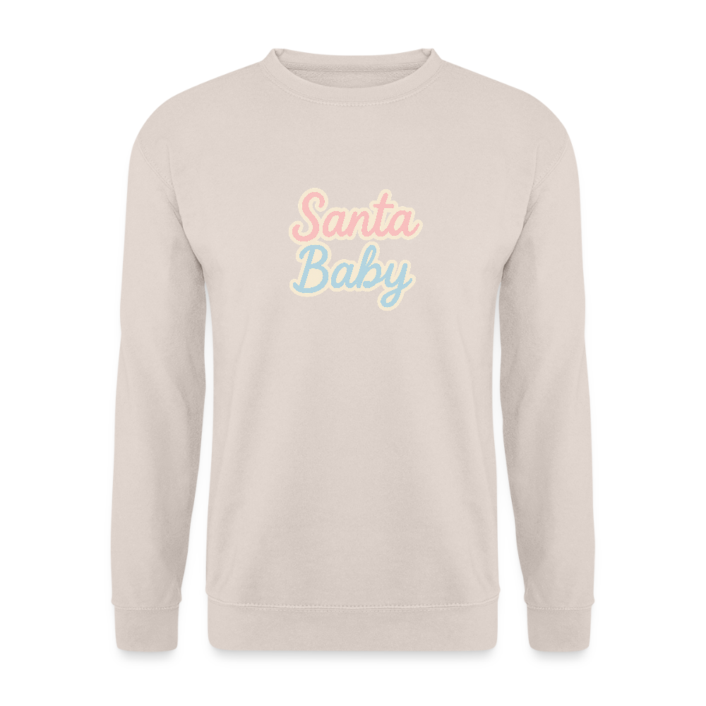 Unisex Pullover "Santa Baby" - Sand