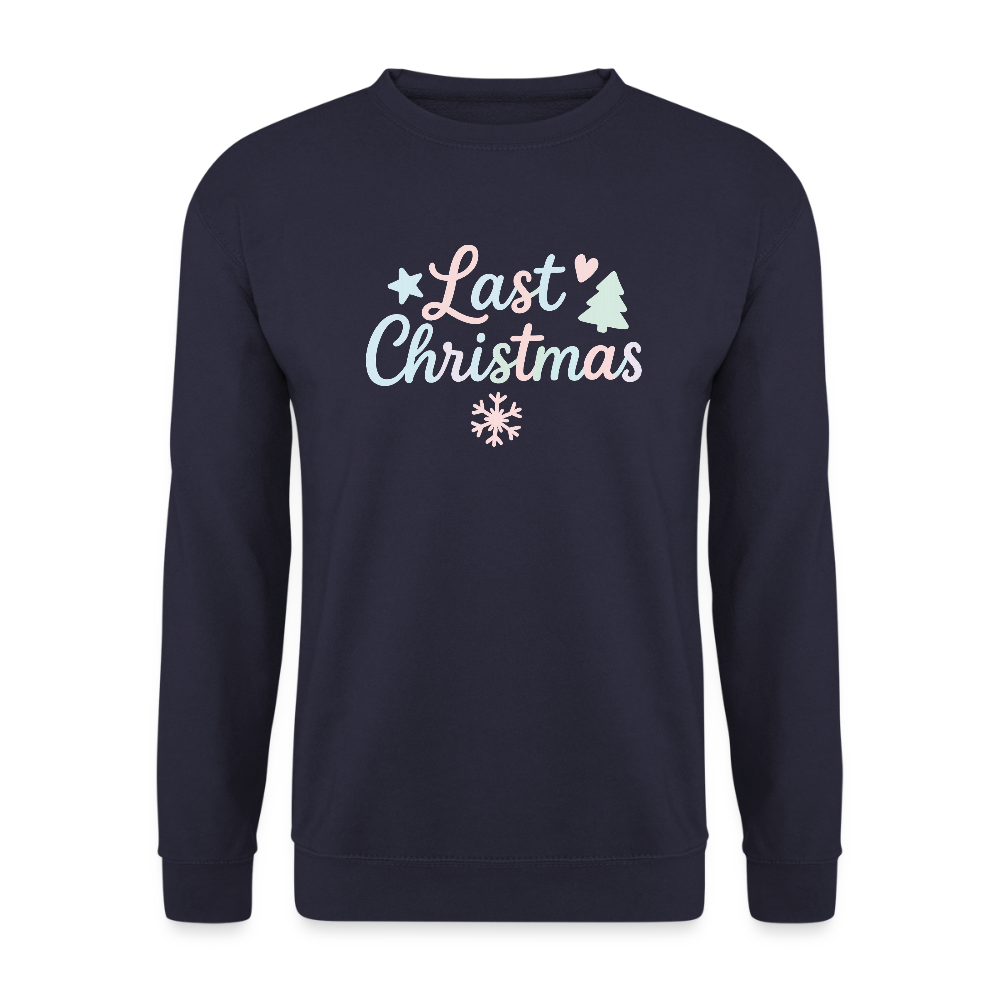 Unisex Pullover "Last Christmas" - Navy