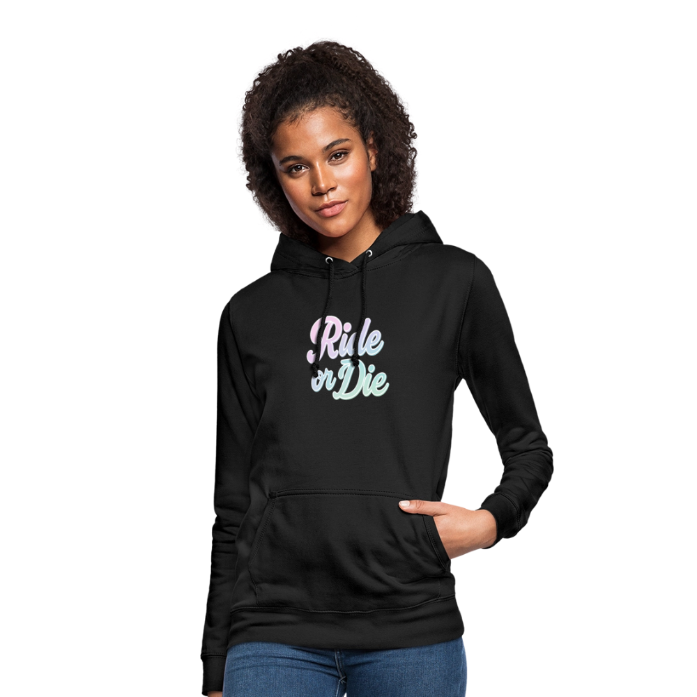 Frauen Hoodie "Ride or Die" - Schwarz