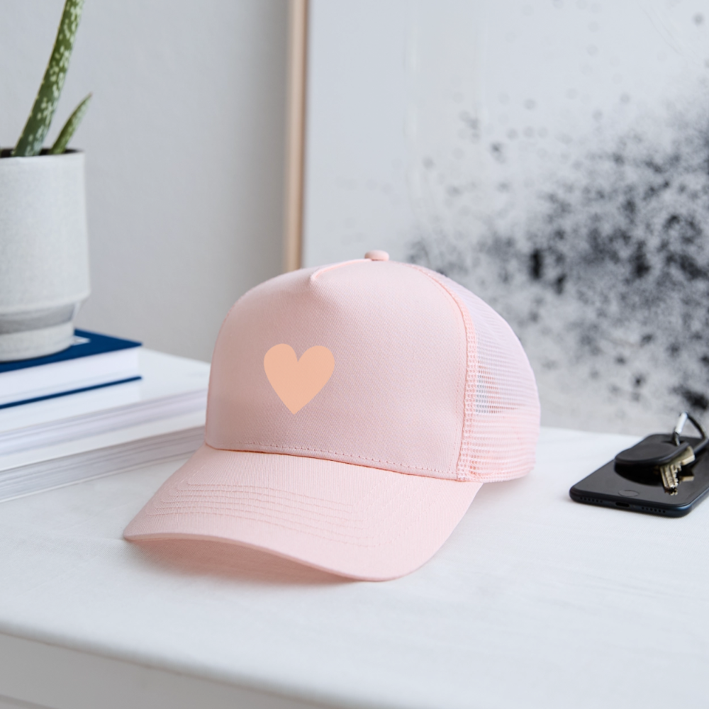 Cap "Herz" - Hellrosa