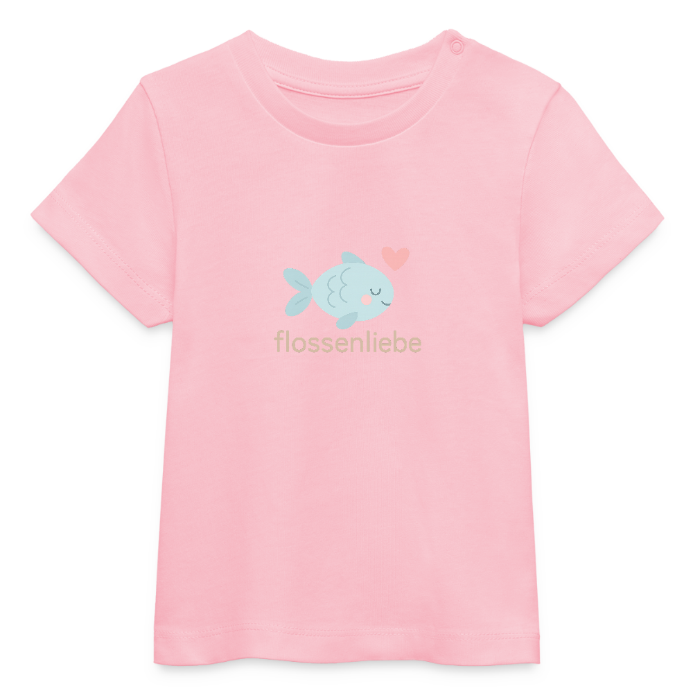 Baby Bio-T-Shirt "Fisch" - Hellrosa