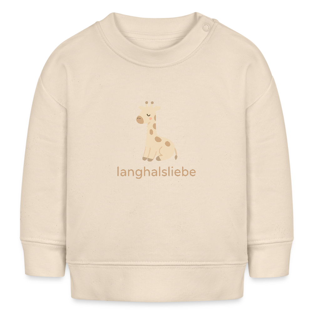Bio-Sweatshirt "Giraffe" - Weißgrau