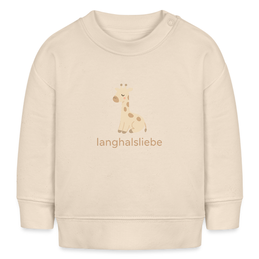 Bio-Sweatshirt "Giraffe" - Weißgrau