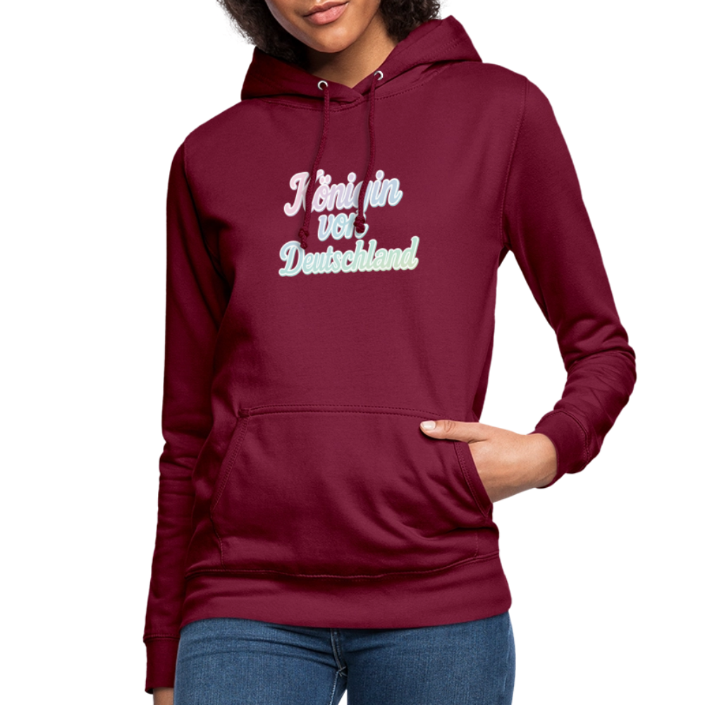 Frauen Hoodie "Königin von Deutschland" - Bordeaux