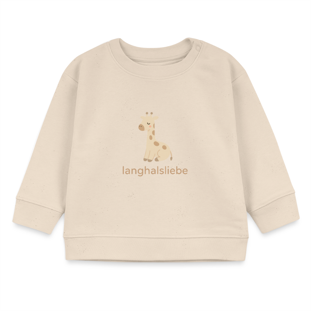 Bio-Sweatshirt "Giraffe" - Weißgrau