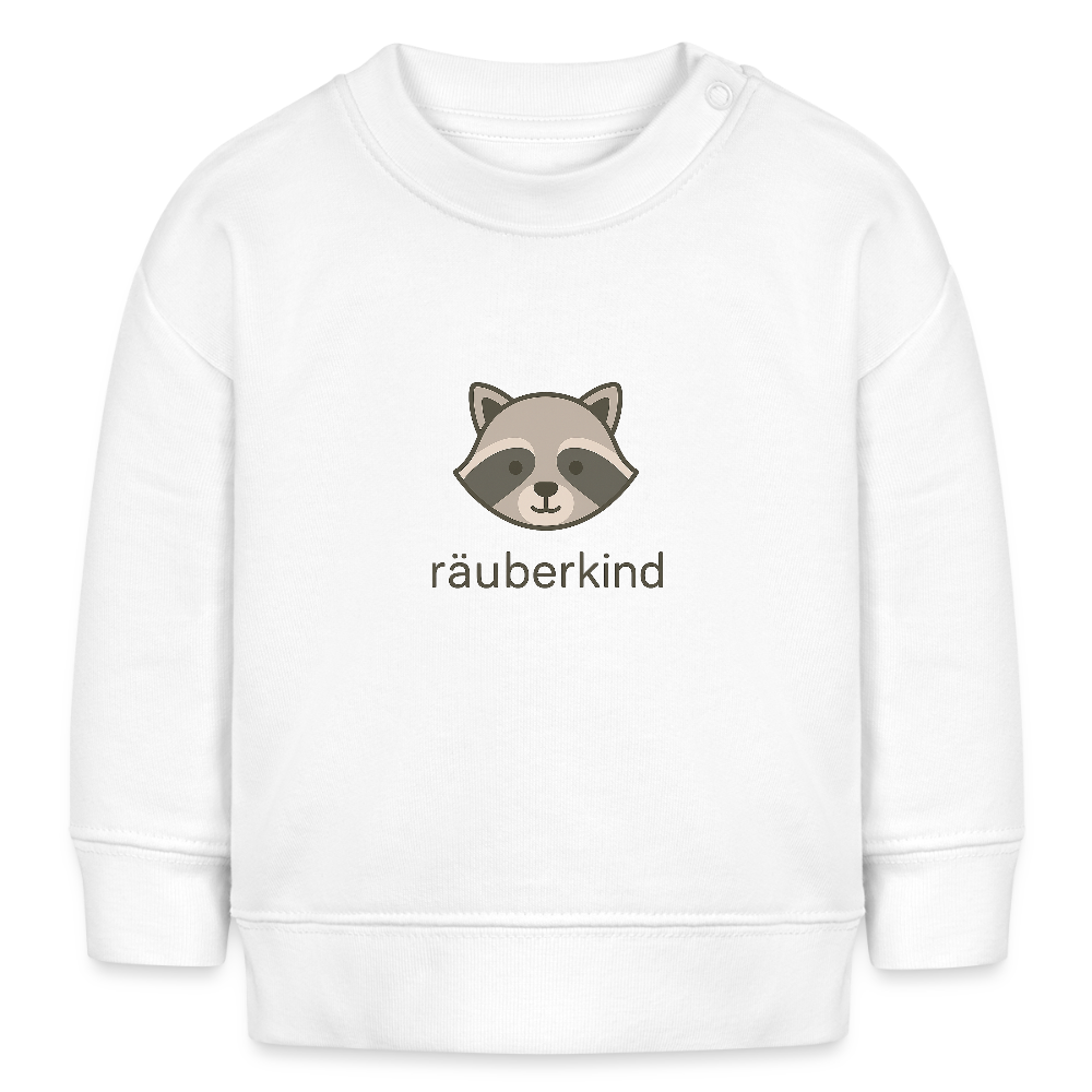 Bio-Sweatshirt "Waschbär" - Weiß