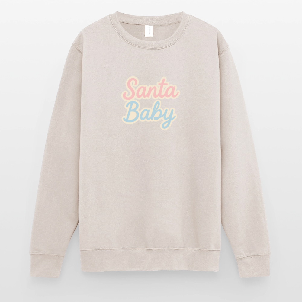 Unisex Pullover "Santa Baby" - Sand