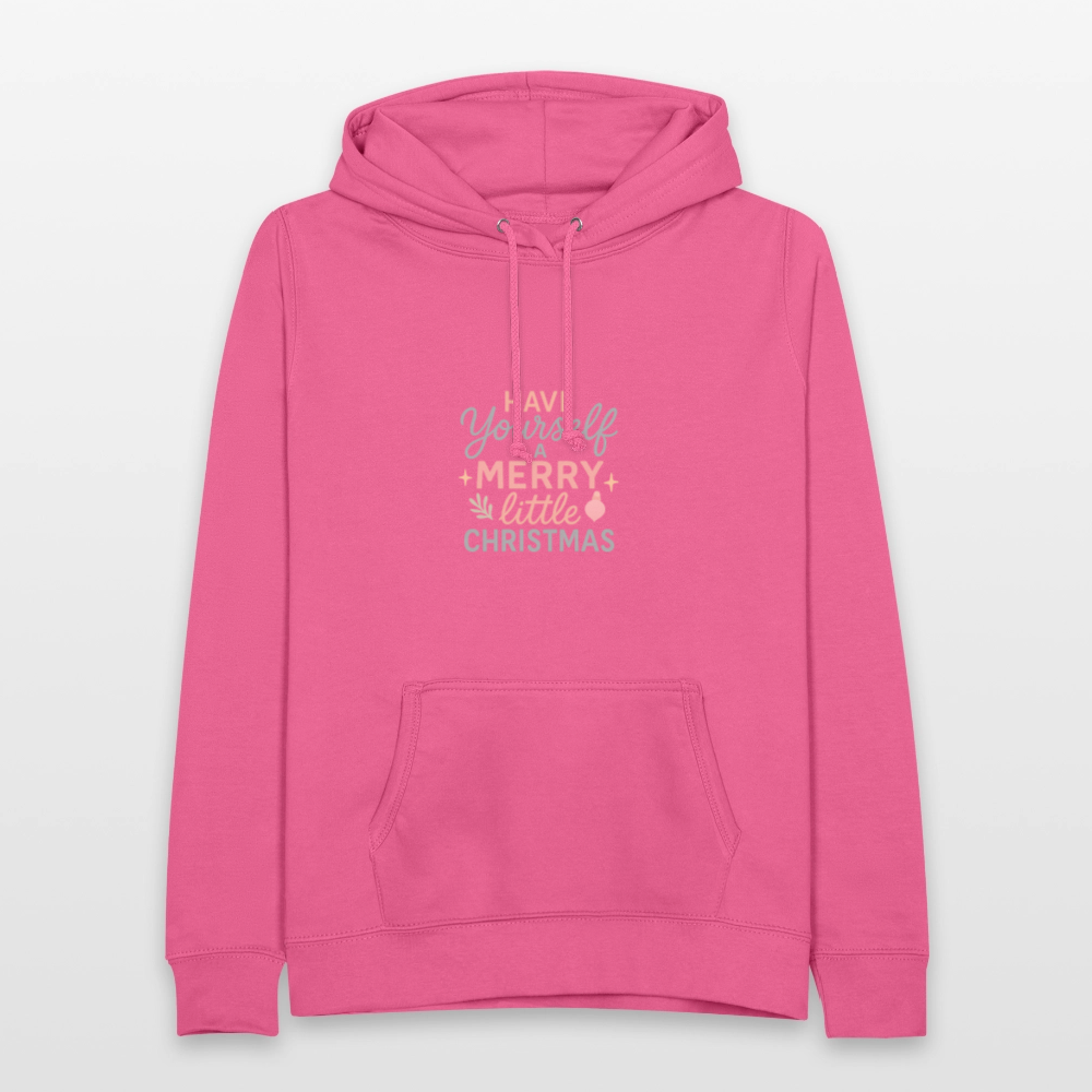 Frauen Hoodie "Have Yourself a Merry Little Christmas" - Pink