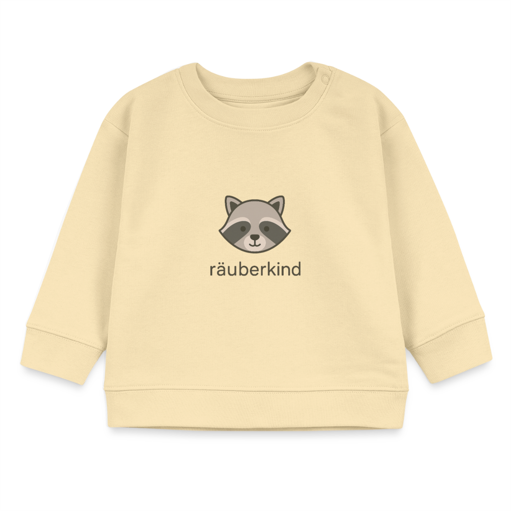 Bio-Sweatshirt "Waschbär" - Creme