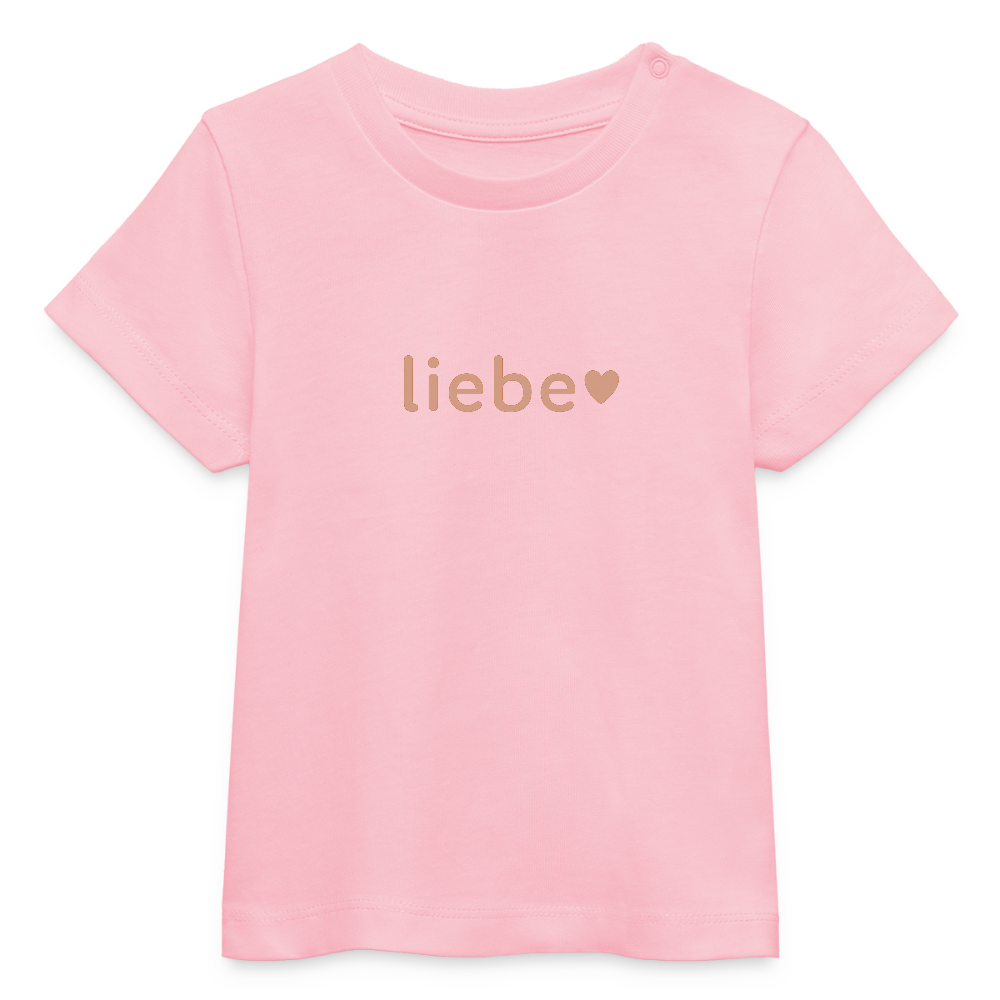 Baby Bio-T-Shirt "liebe" - Hellrosa