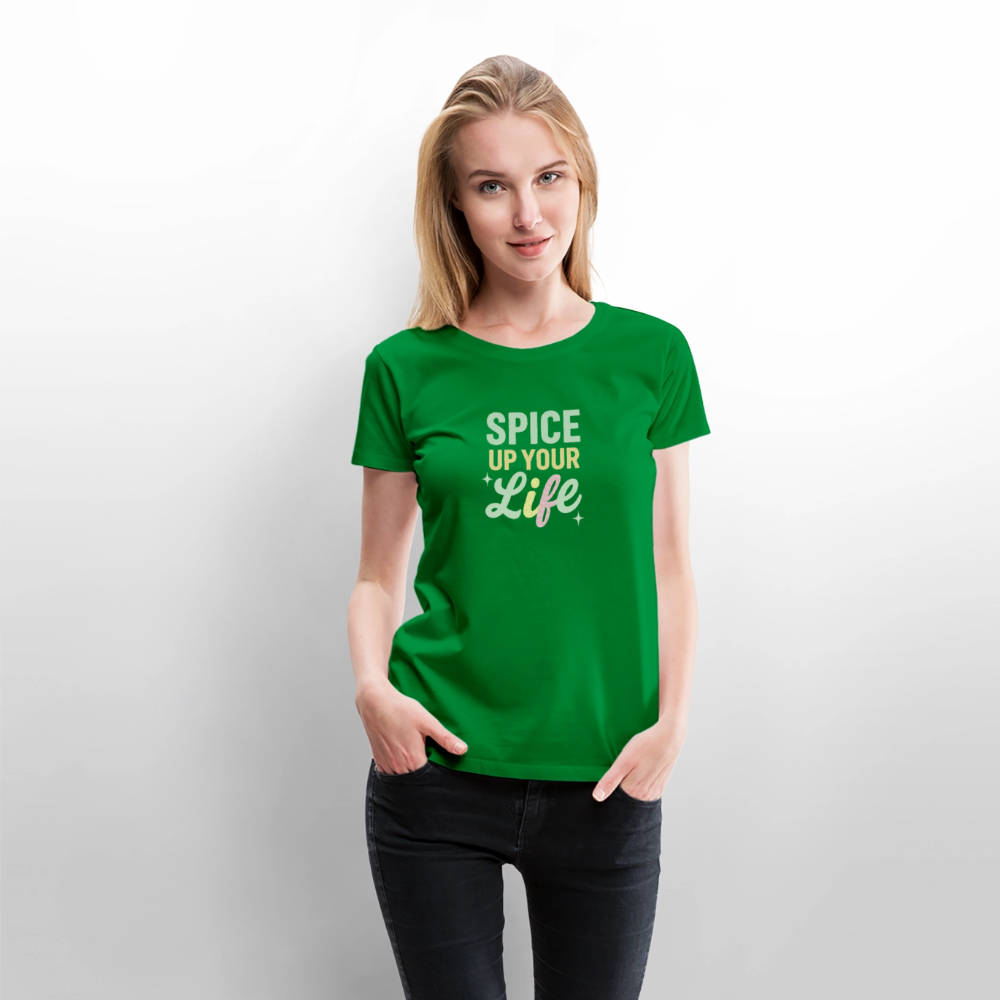 Frauen Premium T-Shirt "spice up your life" - Grün