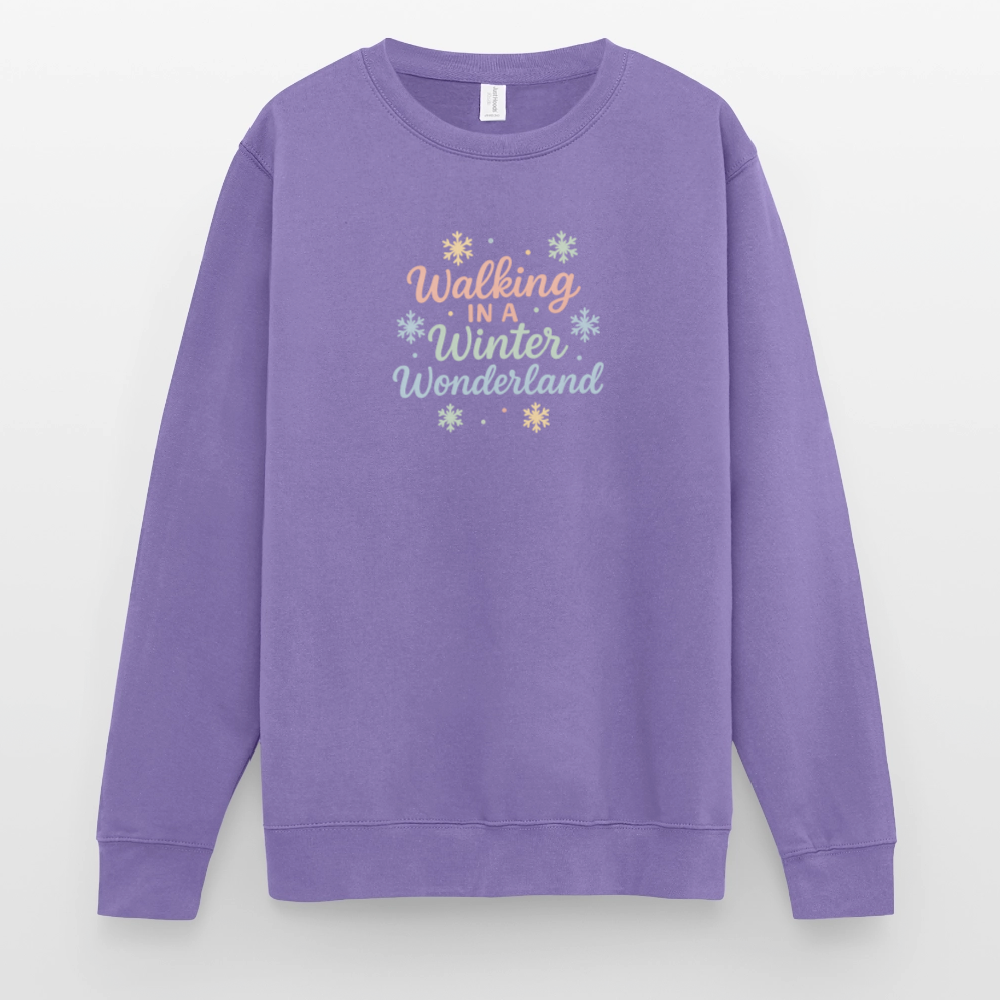 Unisex Pullover "Winter Wonderland" - Lavendel