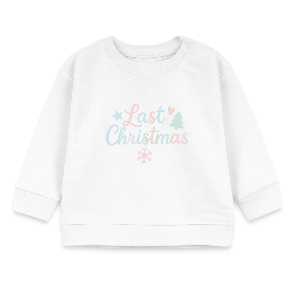 Bio-Sweatshirt "Last Christmas" - Weiß