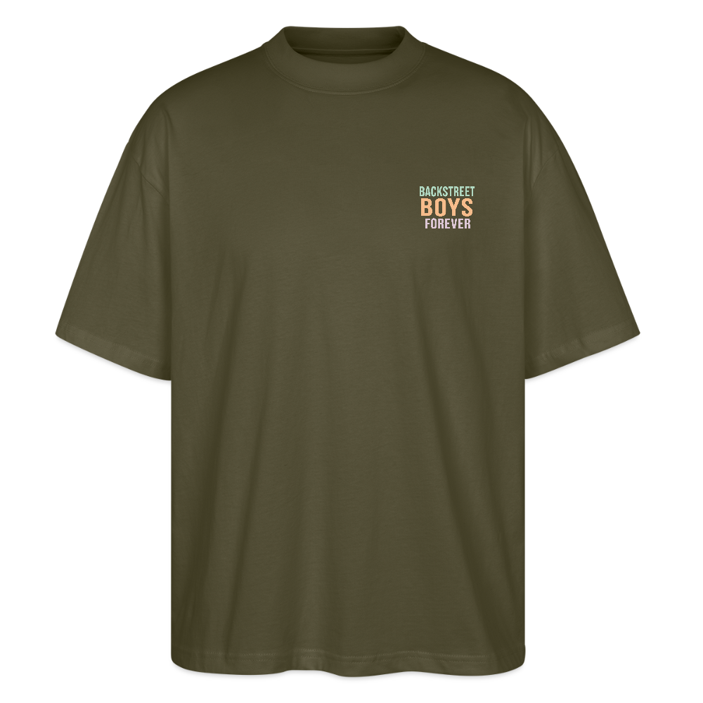 Oversized Shirt "BSB love me" - Khaki