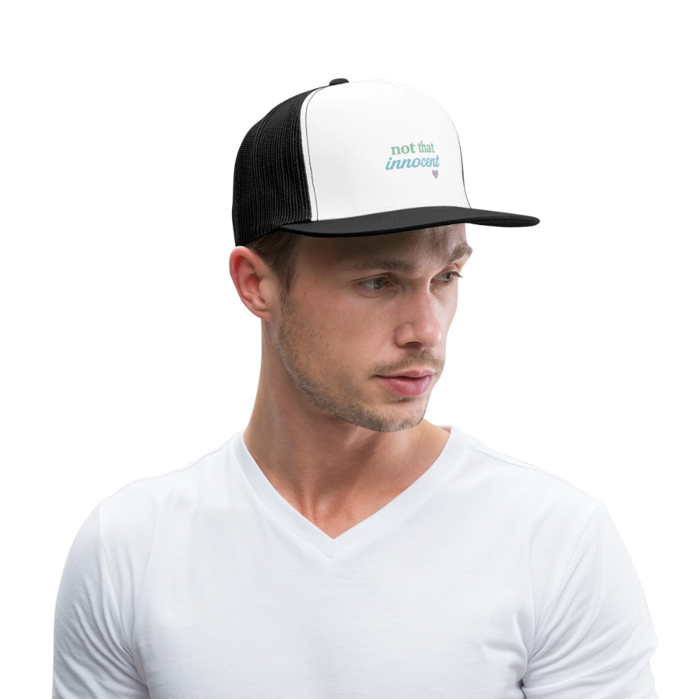 Cap "not that innocent" - Weiß/Schwarz