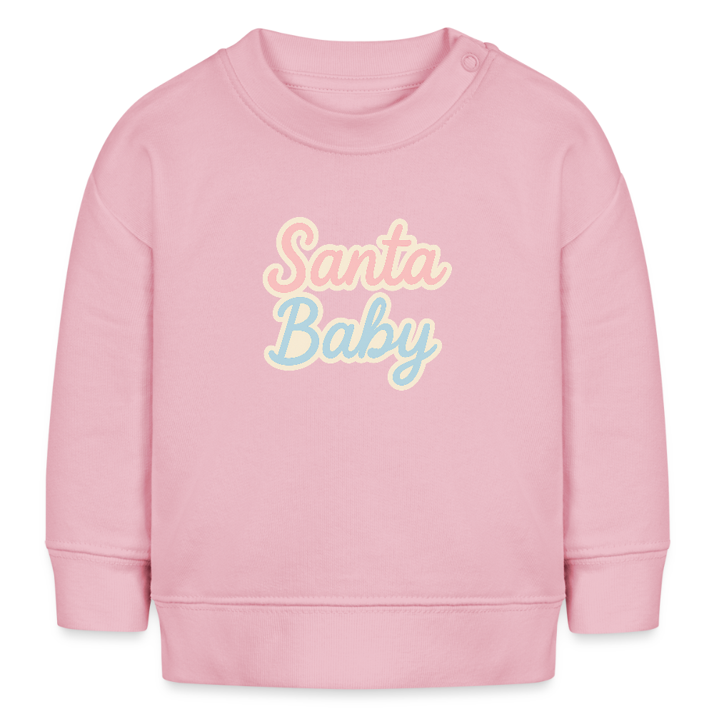 Kids Bio-Sweatshirt "Santa Baby" - Hellrosa