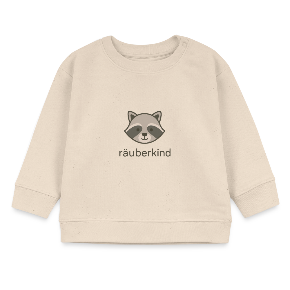 Bio-Sweatshirt "Waschbär" - Weißgrau