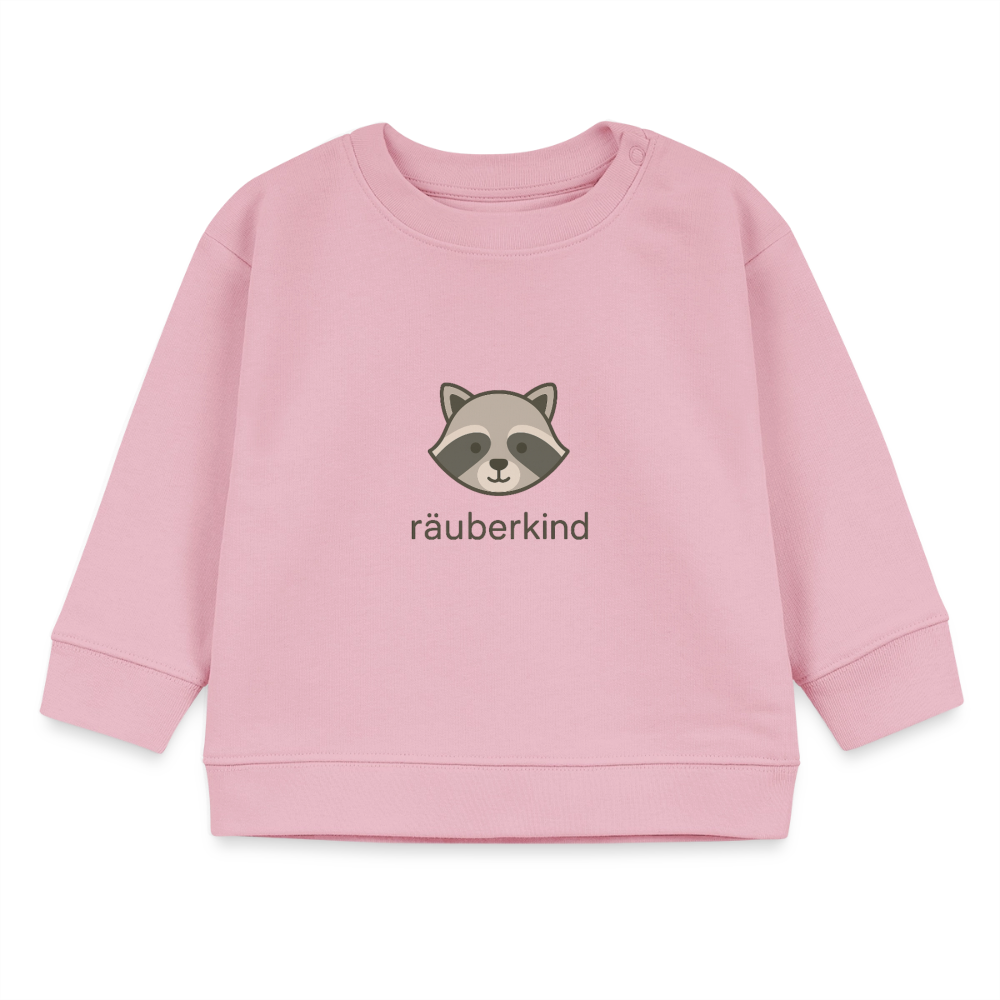 Bio-Sweatshirt "Waschbär" - Hellrosa