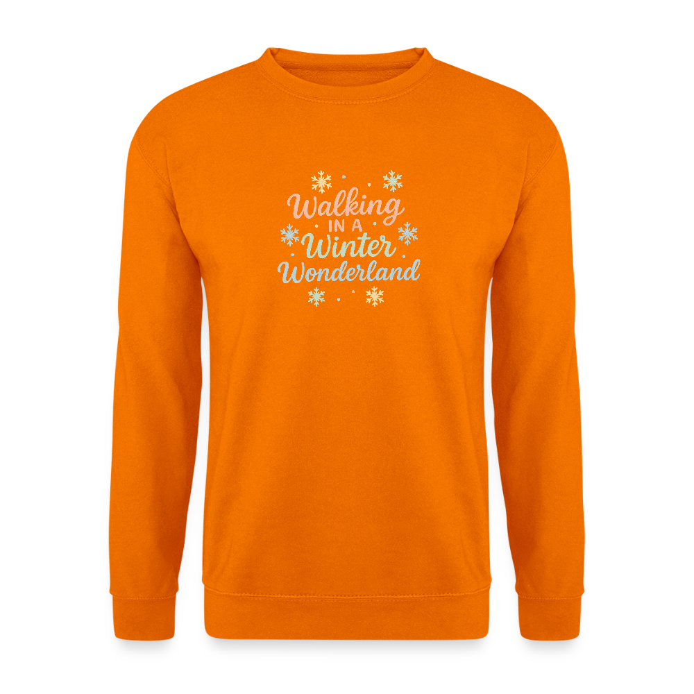 Unisex Pullover "Winter Wonderland" - Orange