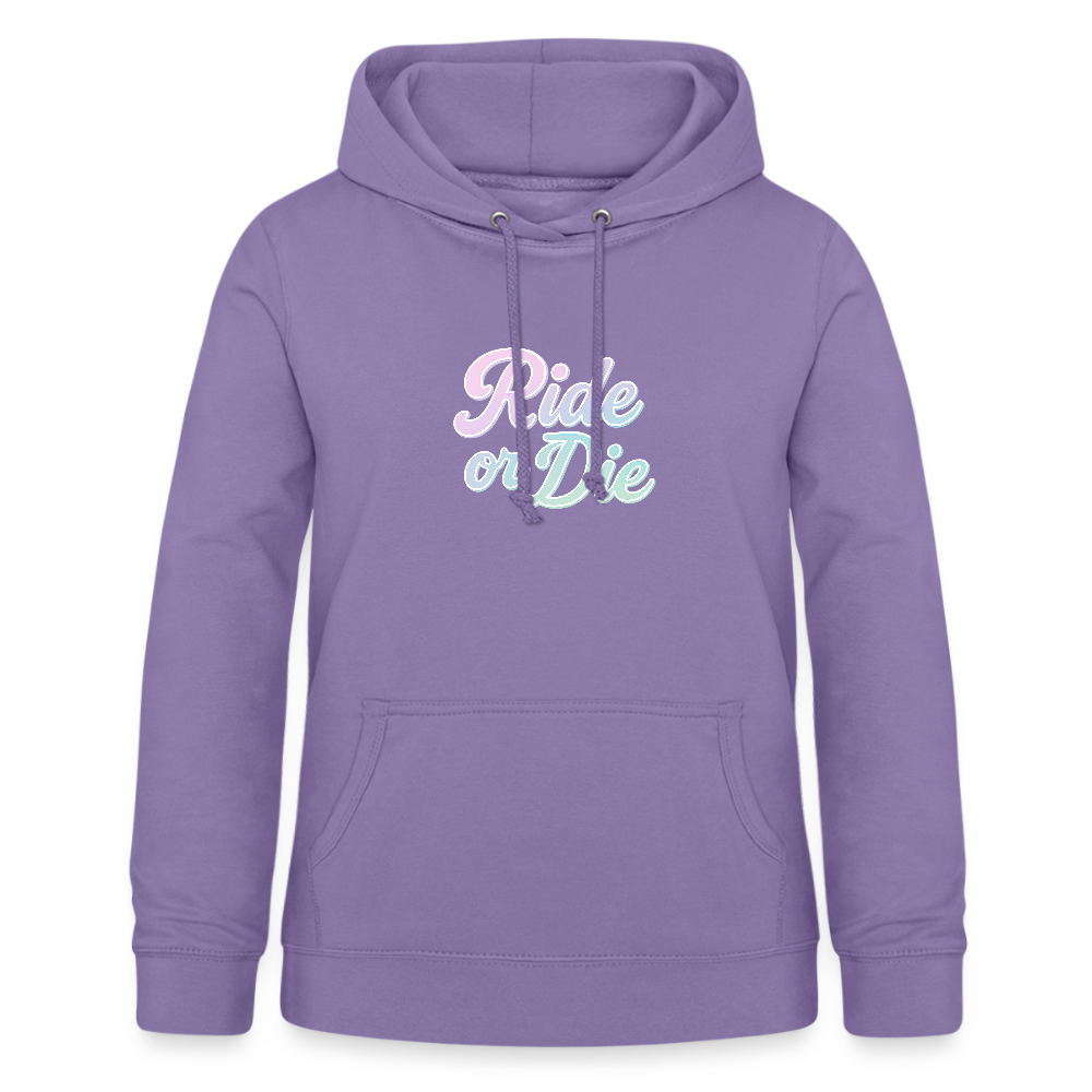Frauen Hoodie "Ride or Die" - Lavendel