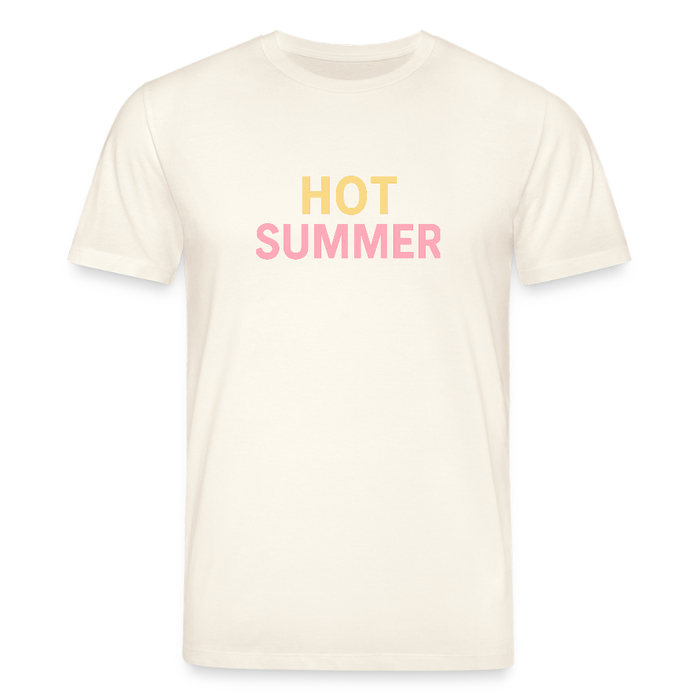 Unisex Bio-T-Shirt "hot summer" - Naturweiß 