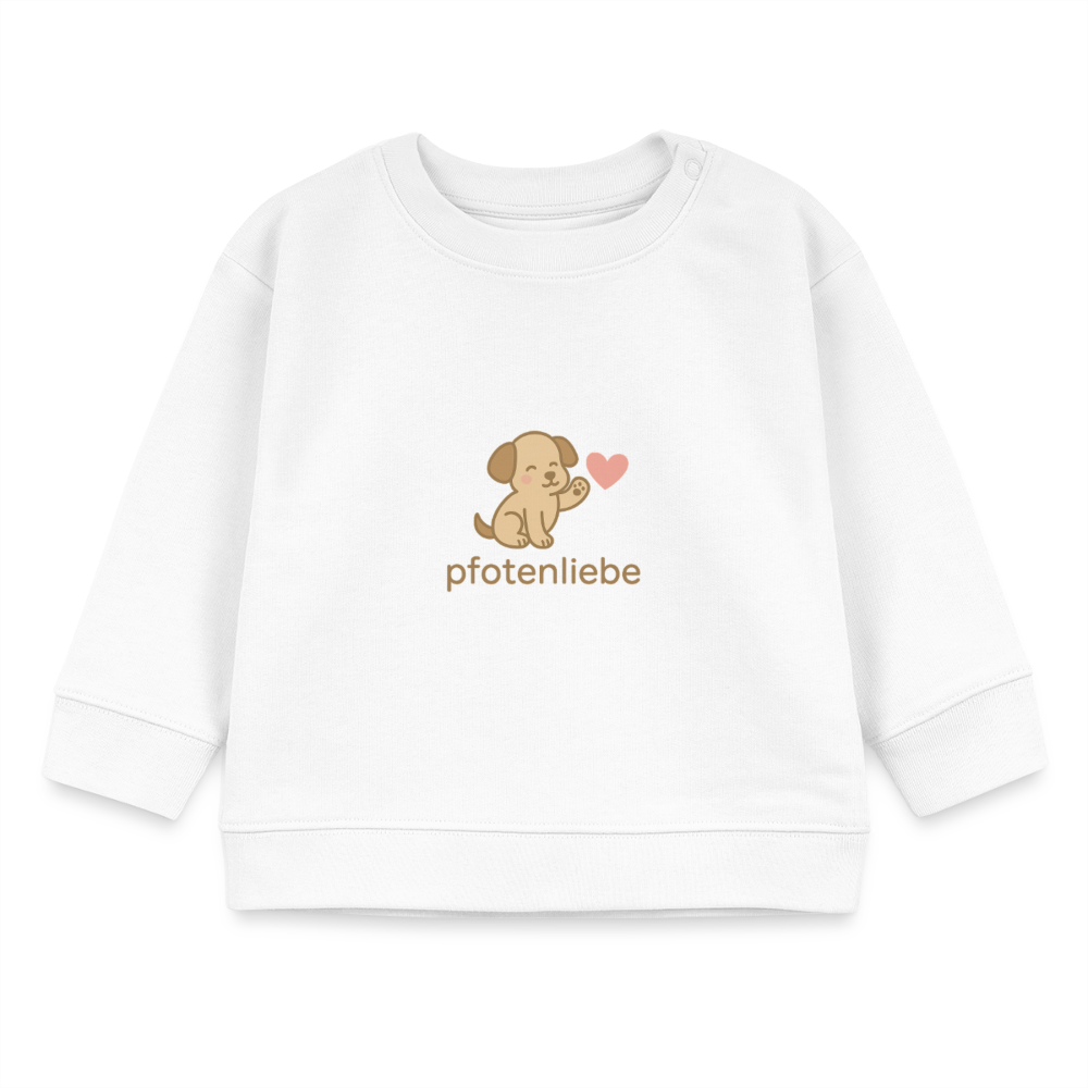 Bio-Sweatshirt "Hund" - Weiß