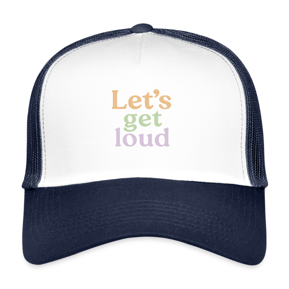 Cap  "Let's get loud" - Weiß/Navy
