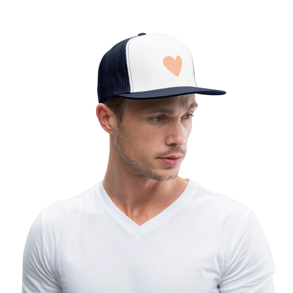 Cap "Herz" - Weiß/Navy
