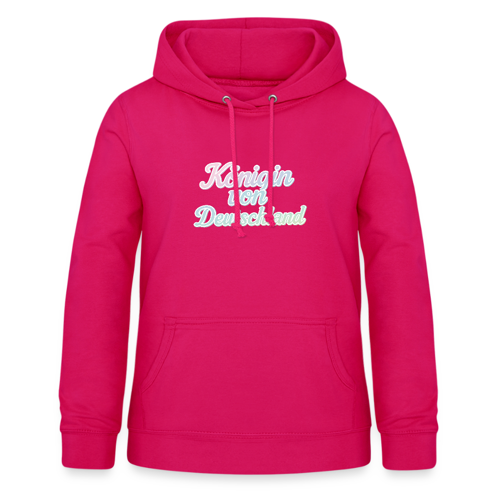 Frauen Hoodie "Königin von Deutschland" - dunkles Pink