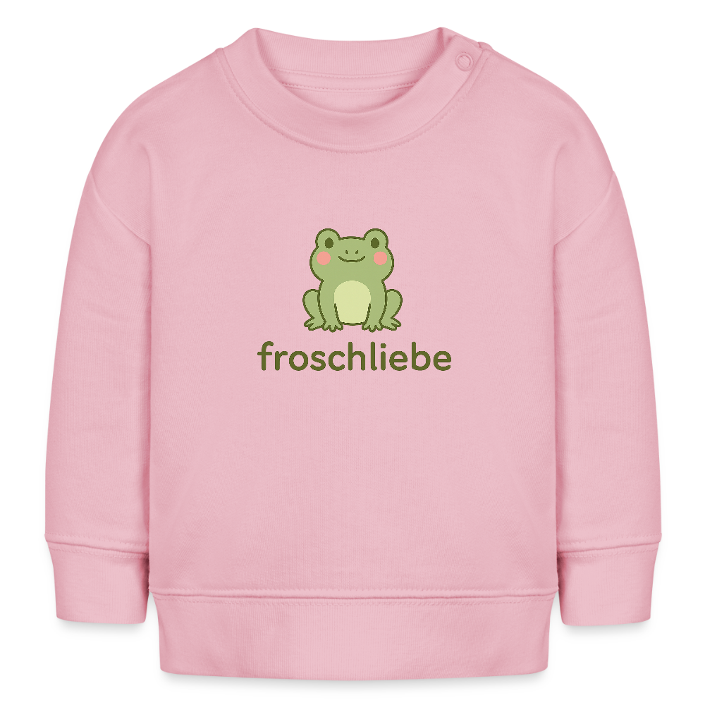 Bio-Sweatshirt "Frosch" - Hellrosa