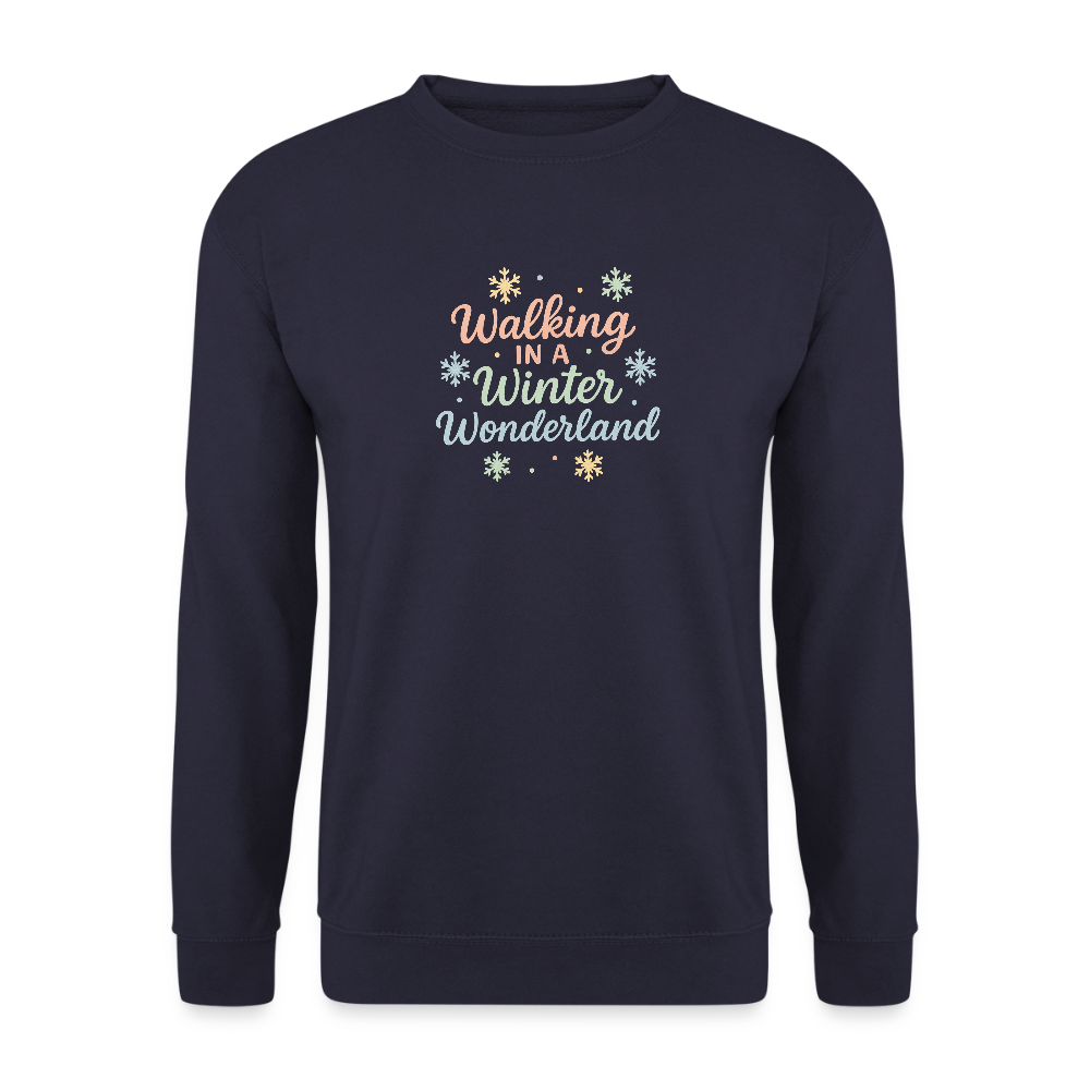 Unisex Pullover "Winter Wonderland" - Navy