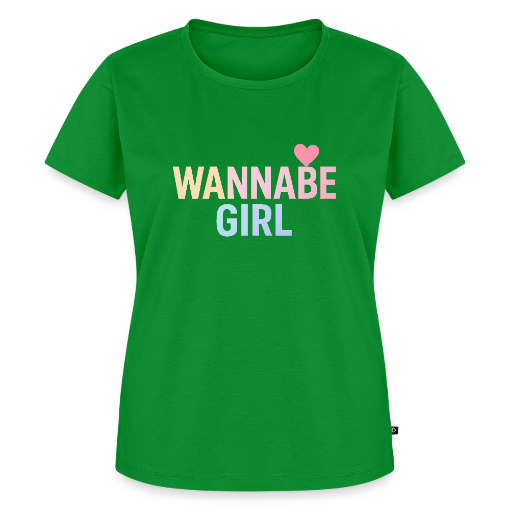 Frauen Premium T-Shirt "Wannabe Girl" - Grün