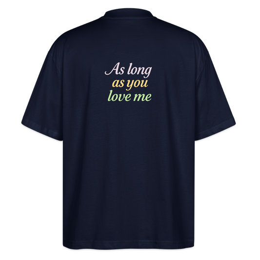 Oversized Shirt "BSB love me" - Navy