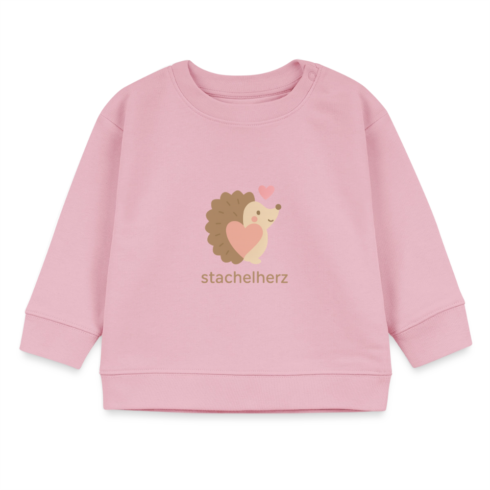 Bio-Sweatshirt "Igel" - Hellrosa