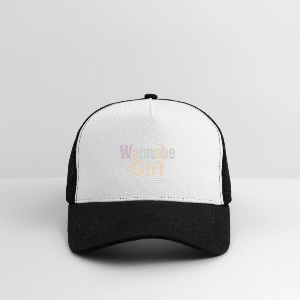 Cap "Wannabe Girl" - Weiß/Schwarz