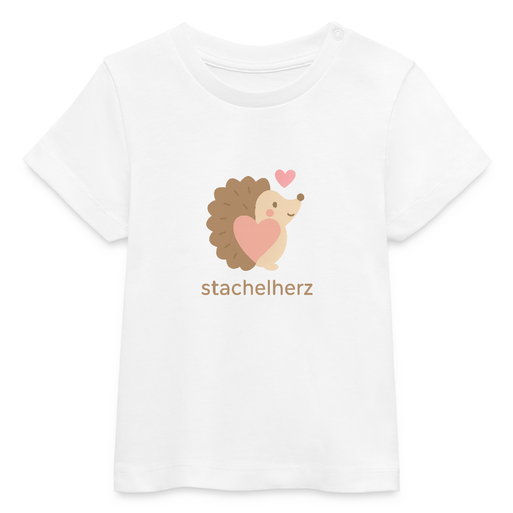 Baby Bio-T-Shirt "Igel" - Weiß