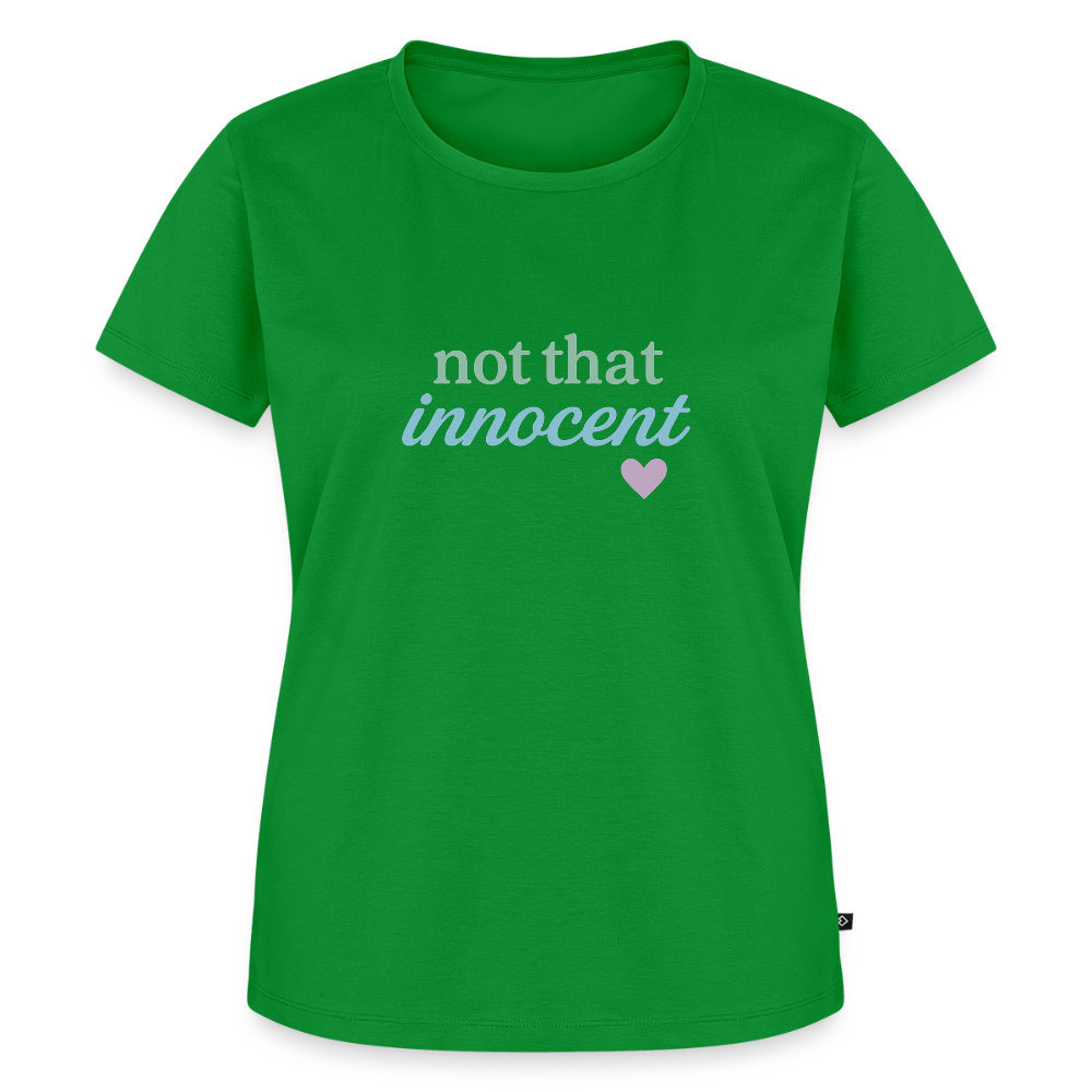Frauen Premium T-Shirt "not that innocent" - Grün