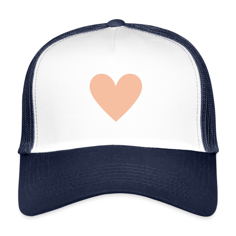 Cap "Herz" - Weiß/Navy