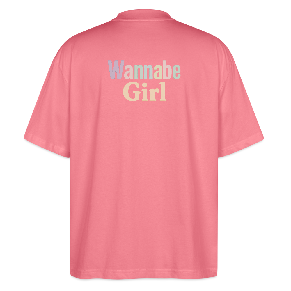 Oversized Shirt "Herz Wannabe Girl" - Pink 