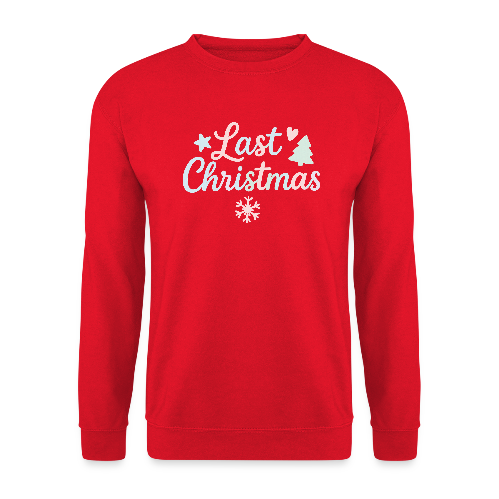 Unisex Pullover "Last Christmas" - Rot