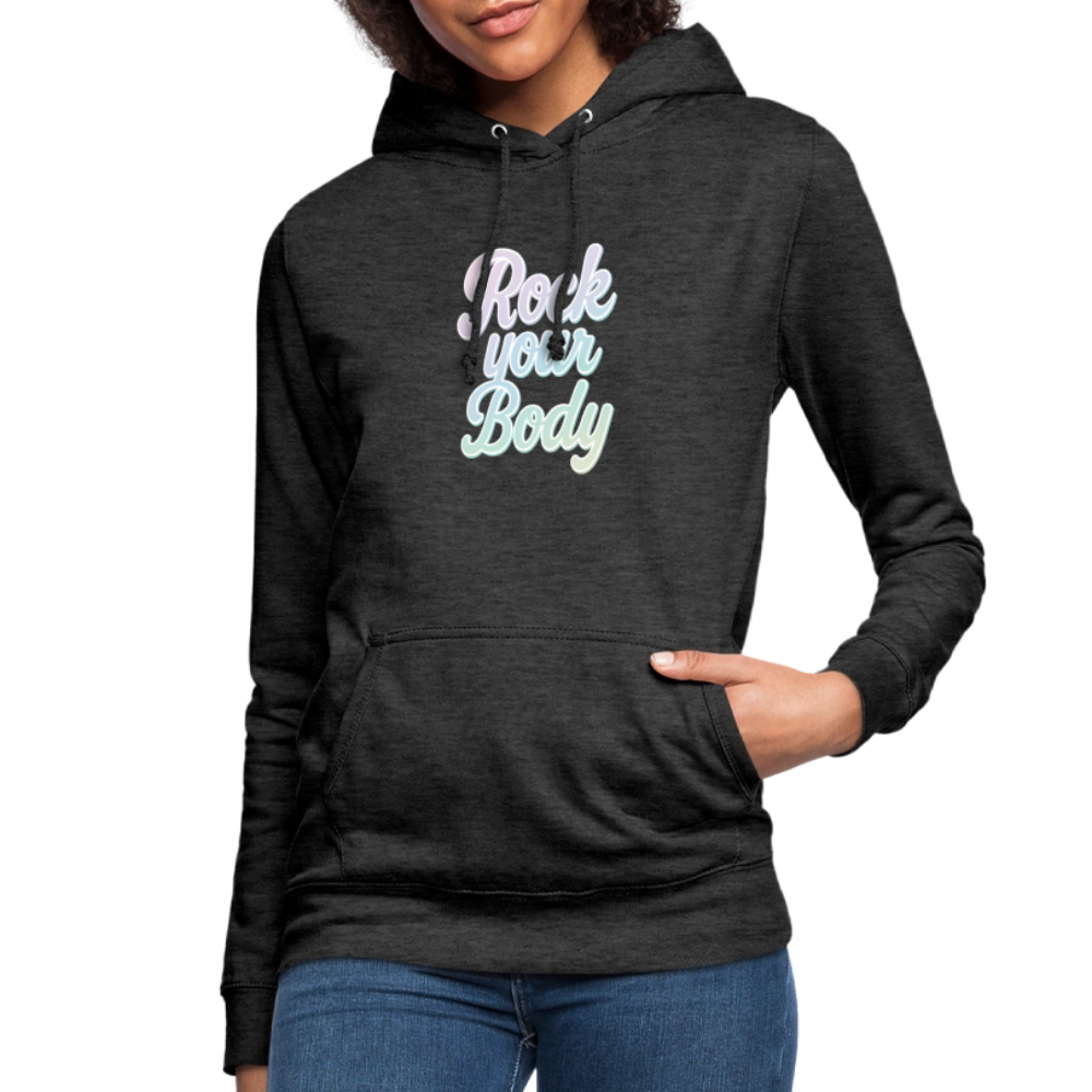 Frauen Hoodie "Rock your Body" - Anthrazit